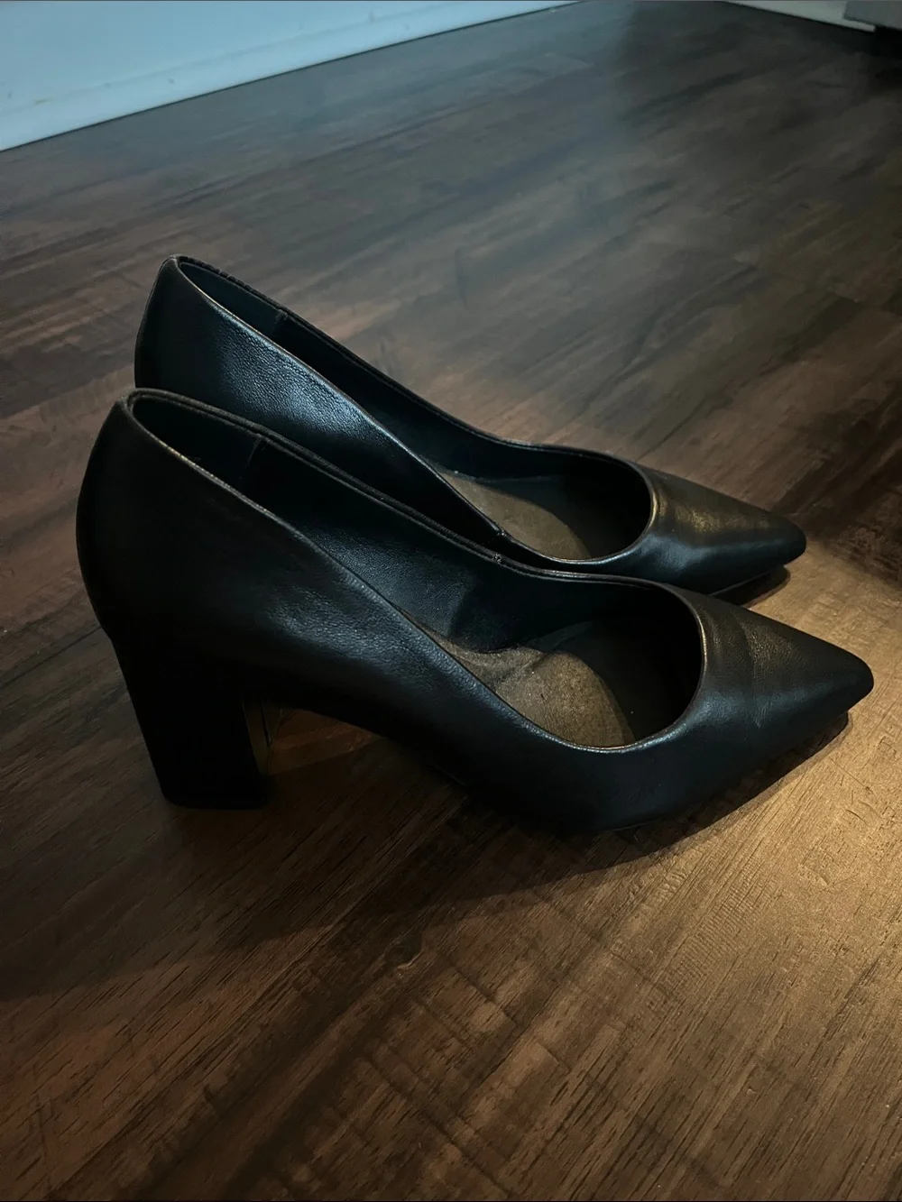 Black Pointed-Toe High Heels